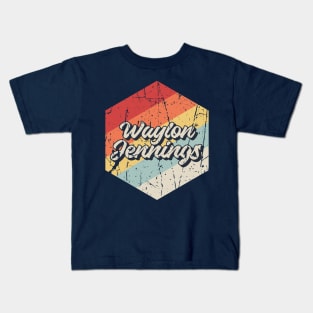 Waylon jennings Retro Kids T-Shirt